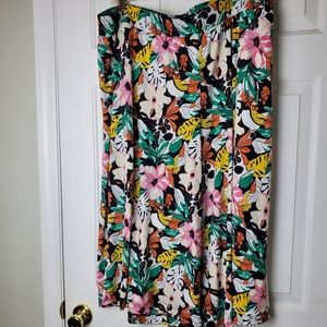 Lane Bryant Floral Wide Leg Culottes Size 22/24